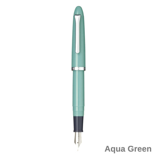 Sailor 1911 Jr.  Fountain Pen Aqua Green Stainless Medium Fine Nib