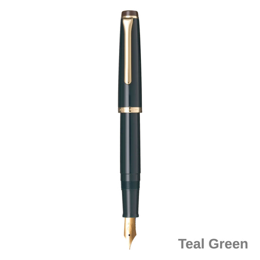 Sailor Lecoule Fountain Pen Teal Green Stainless Medium Fine Nib
