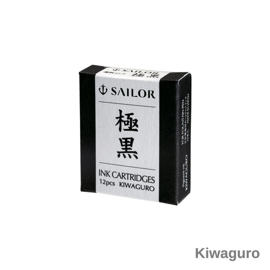 Sailor Fountain Pen Ink Cartridge  -  Kiwaguro 12 Pack