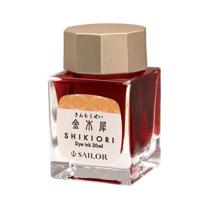 Sailor Shikiori Fountain Pen Bottled Ink - Kinmokusei 20ml