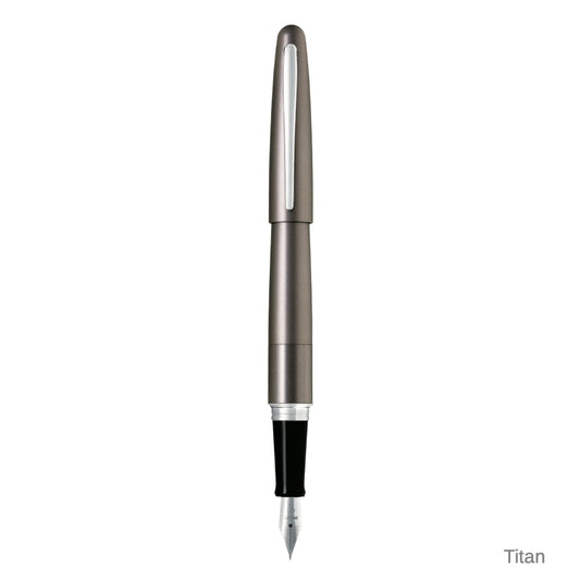 Pilot Cocoon Fountain Pen Titan Stainless Fine Nib (Metropolitan)