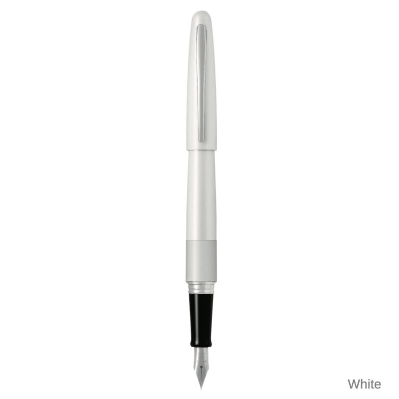 Pilot Cocoon Fountain Pen White Stainless Fine Nib (Metropolitan)