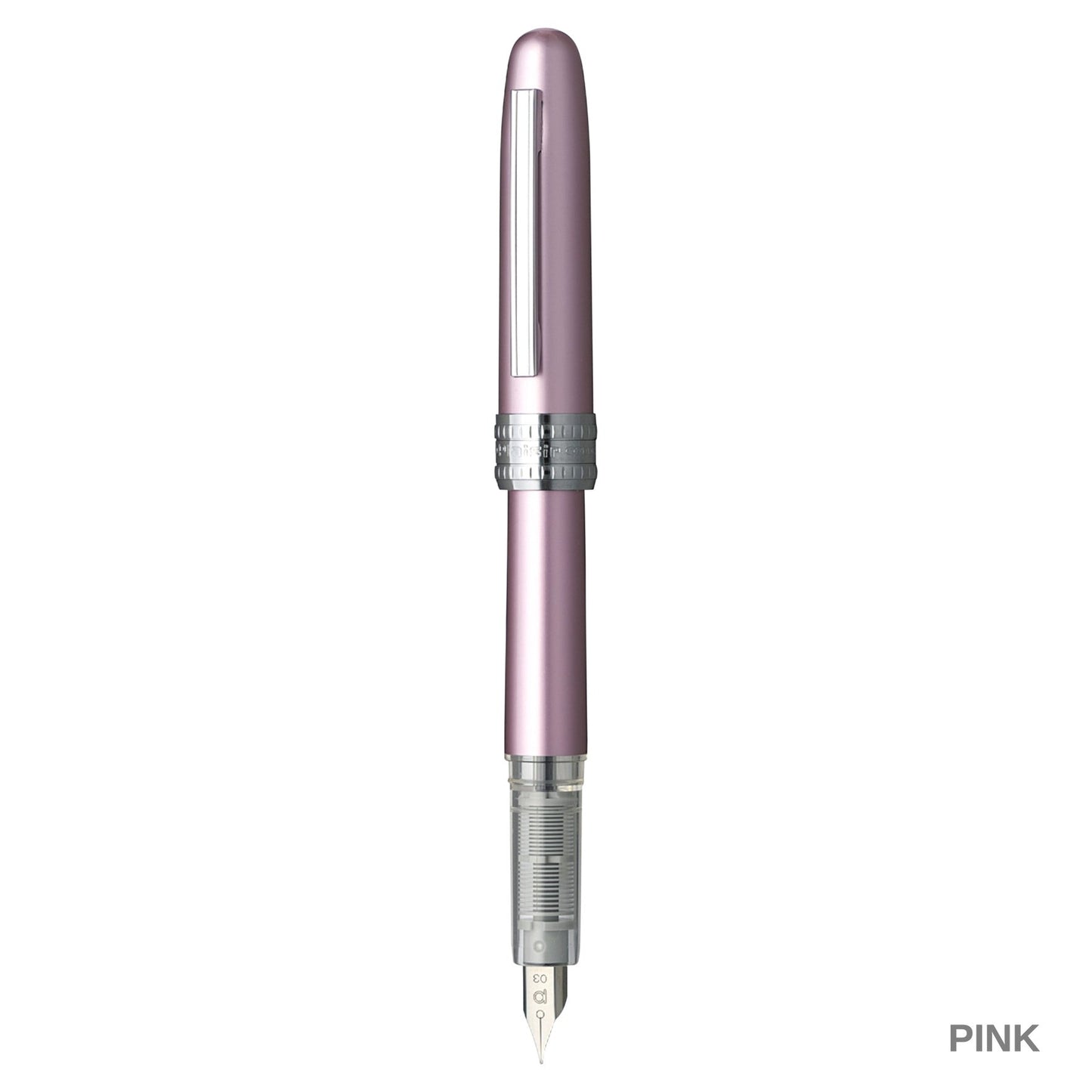 Platinum Plaisir Fountain Pen Pink Stainless Fine Nib