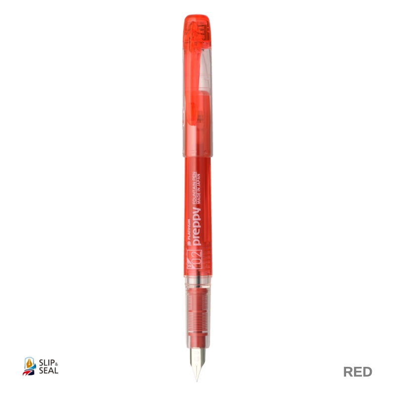 Platinum Preppy Fountain Pen Red Stainless Fine Nib