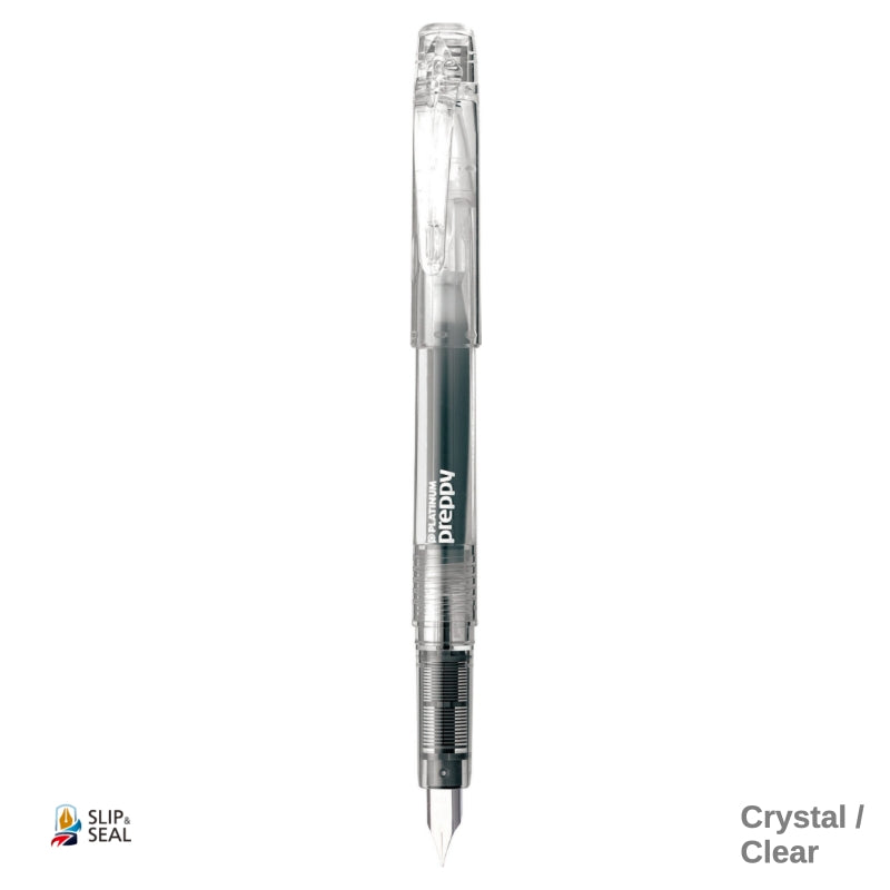 Platinum Preppy Fountain Pen Crystal Stainless EF Nib