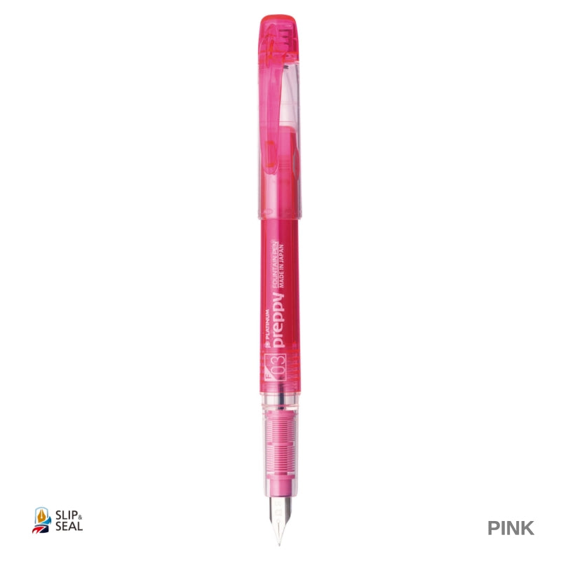 Platinum Preppy Fountain Pen Pink Stainless Fine Nib