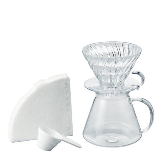 Hario V60 Glass Brewing Kit S-VGBK-02-T