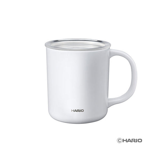 Hario Ceramic coating vacuum double thermal mug CMG-350-W