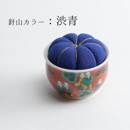 Hiro Kutani Pin Cushion Mokubei - Blue