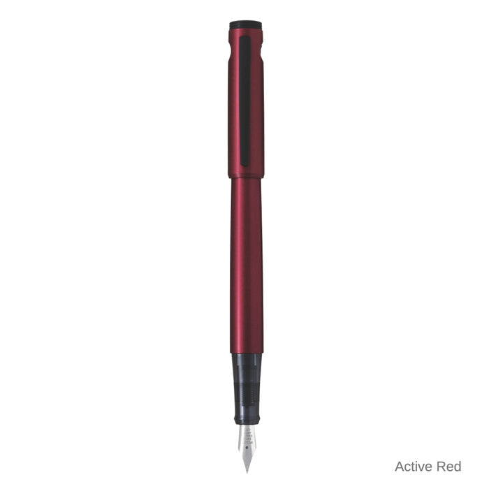 Pilot Lightive Fountain Pen Active Red Stainless Fine Nib